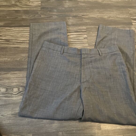 BANANA REPUBLIC Men’s Classic Fit Wool Straight Leg Trousers Grey Size 34x29 - Picture 2 of 8